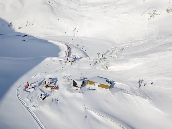 Flygfoto Över Skidorten Schweiz — Stockfoto