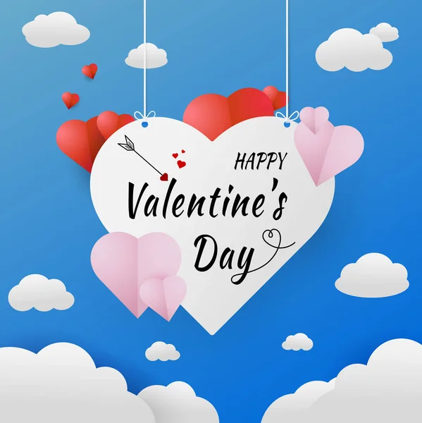 Kalpli sevgililer günü kartı.