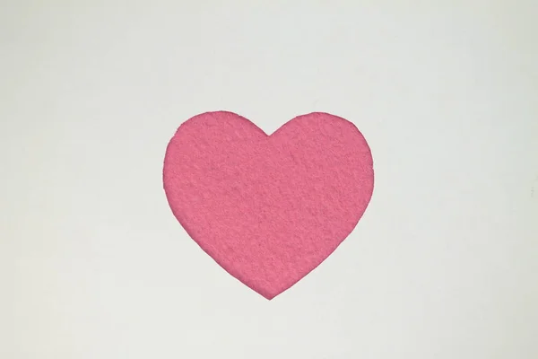 Рожевий Слот Формі Серця Ремісничому Папері — стокове фото