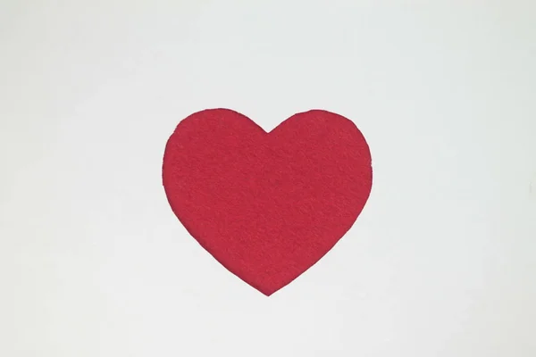 Слот Формі Червоного Серця Ремісничому Папері — стокове фото