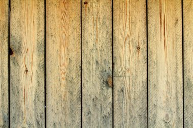 Light yellow wooden wall from boards. Retro texture design template