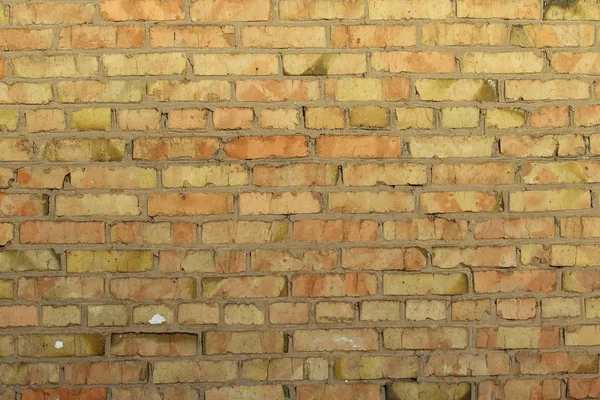 Retro brick wall old golden color texture, great design for any purposes. — Stockfoto