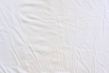 Buruşmuş beyaz keten kumaş. Duvar kağıdı tasarımı için pamuk..