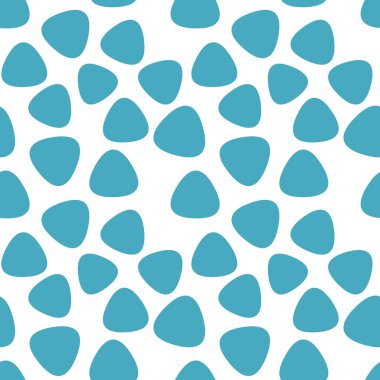 Kusursuz sonsuz geometrik mavi üçgen şekilleri. Ambalaj kağıdı, kumaş, duvar kağıdı çizimi