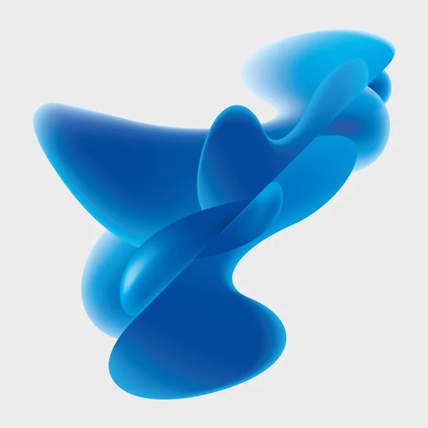 Plastickými Nebo Kapalnými Modré Obrazce Moderní Abstraktní Pozadí Šablony — Stockový vektor