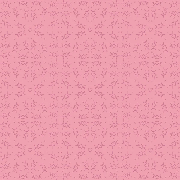 Fond rose avec des motifs sans couture. Idéal pour imprimer sur — Image vectorielle