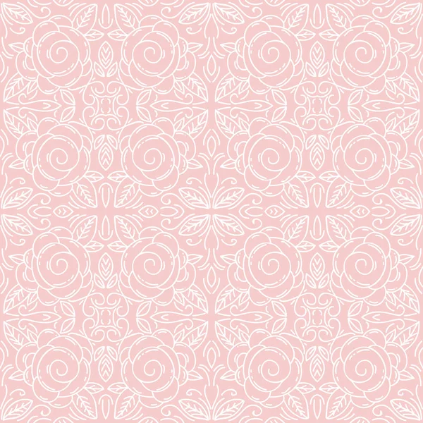 Motifs floraux rose sans couture Idéal pour l'impression sur tissu — Image vectorielle