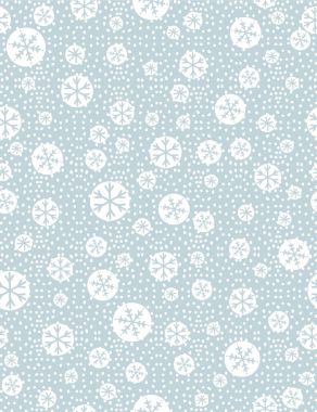 Noel snowflakeson mavi arka plan ile seamless modeli v