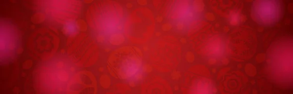 Bannière Rouge Pâques Avec Des Œufs Avec Des Fleurs Des — Image vectorielle
