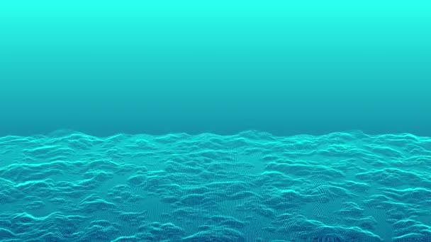 Abstrait Mer Eau Bleue Fond Surface — Video