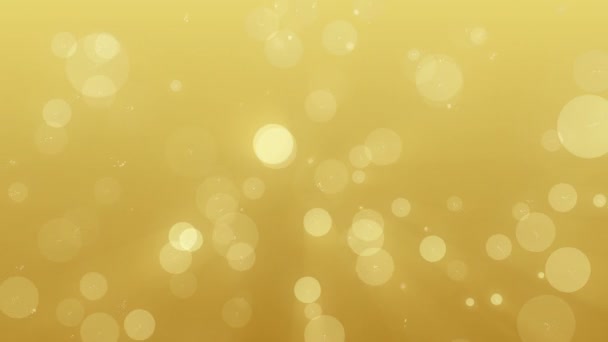 Fond doré avec des lumières bokeh 