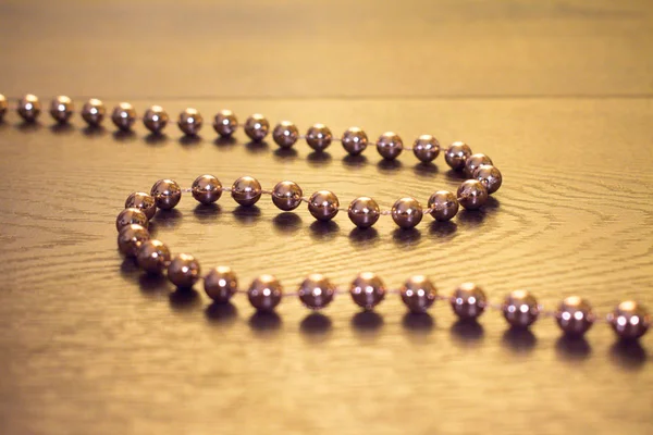 Festive Beads Create New Year Mood — 스톡 사진