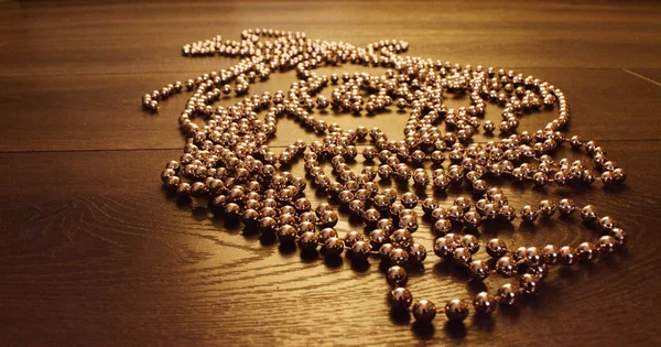 Festive Beads Create New Year Mood — 스톡 사진
