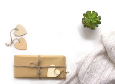 Sıfır atık çevre hediye paketi. Hygge modeli.. 