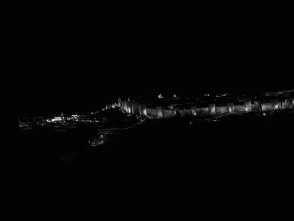 Вид Западную Стену Крепостного Вала Авила — стоковое фото