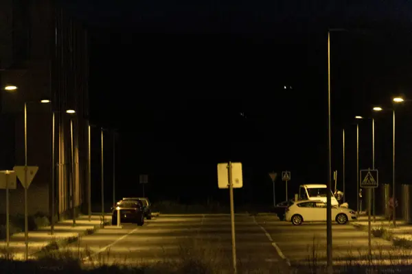 Ninguém Rua Noite — Fotografia de Stock