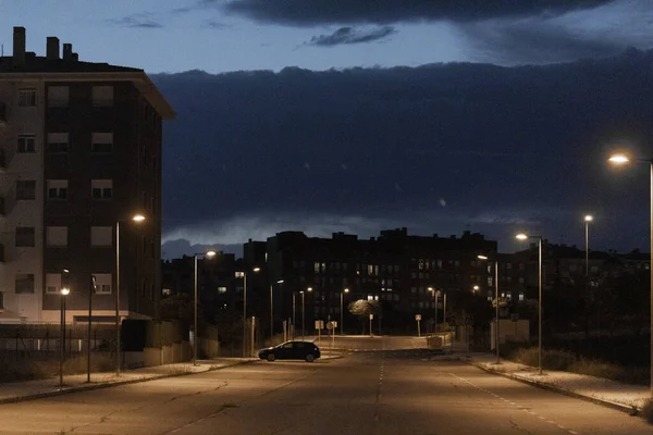 Niemand Straat Nachts — Stockfoto