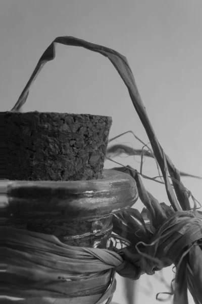 bir Cork şişe bir yakın çekim