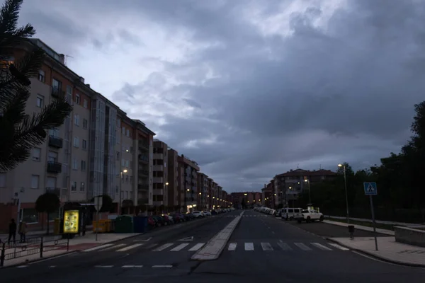 Avila sokağında gün batımında