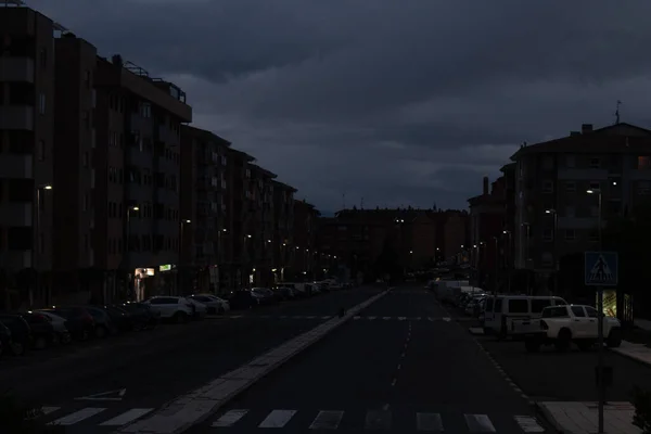 Avila sokağında gün batımında