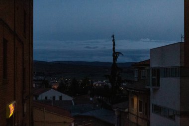 Avila sokağında gün batımında