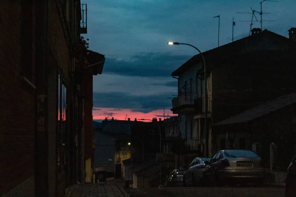 Rua Ávila Pôr Sol — Fotografia de Stock