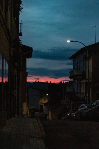 Avila sokağında gün batımında