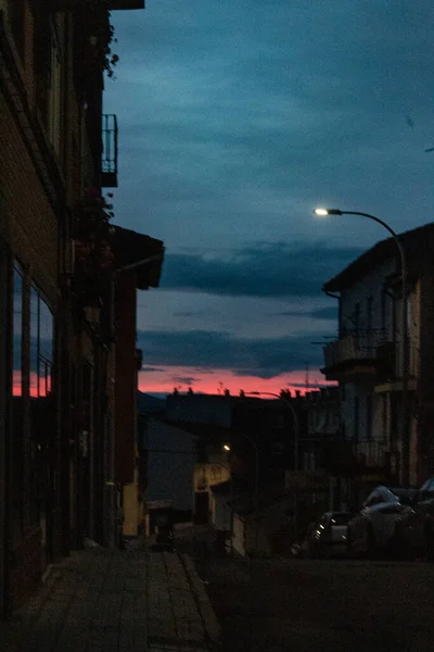 Вулиця Авіли Заході Сонця — стокове фото