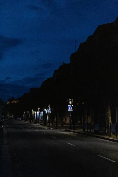 Avila Straat Bij Zonsondergang — Stockfoto