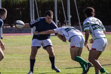 Avila 'da düzenlenen Yaz Rugby Turnuvası, Ciudad de Avila turnuvası olarak da bilinir. (Avila, İspanya; 08 / 24 / 2019)
