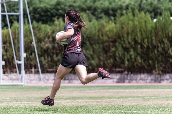 在Avila举行的Rugby Seven夏季锦标赛 也称为Ciudad Avila锦标赛 或Avila Seven 西班牙阿维拉 2019年8月24日 — 图库照片