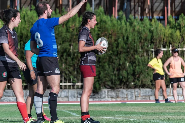 Avila 'da düzenlenen Yaz Rugby Turnuvası, Ciudad de Avila turnuvası olarak da bilinir. (Avila, İspanya; 08 / 24 / 2019)
