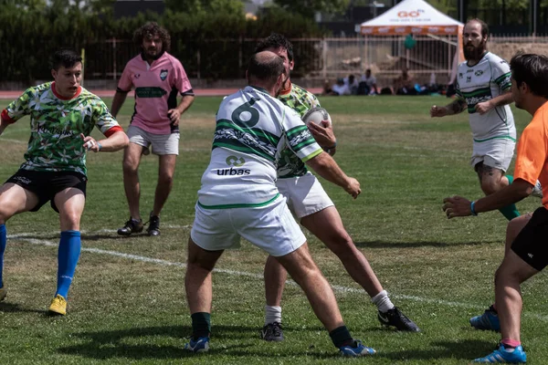 Letni Turniej Rugby Seven Avila Zwany Również Ciudad Avila Lub — Zdjęcie stockowe