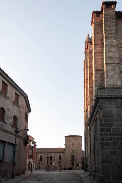 Campanario Catedral Ávila Hora Dorada —  Fotos de Stock