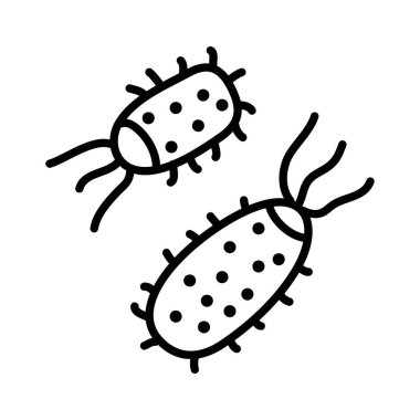 Modern düz çizgi simgesi biçimi vektörü olan chigger simgesi