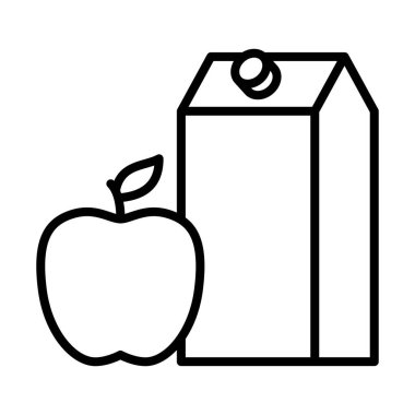 Modern düz çizgi ikon tarzı vektör ile bağışıklık simgesini artırmak için sağlıklı yiyecek ve meyve