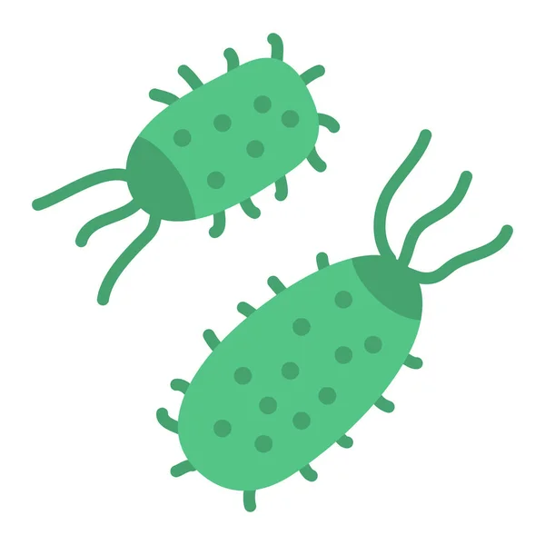 Chigger Form Virus Bakterier Ikon Med Modern Platt Stil Ikon — Stock vektor