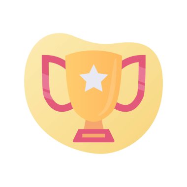 iş başarısı simgesi modern renk dolu ve akışkan şekil dalga vektörü