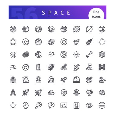 alanı satır Icons set