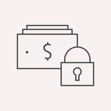 Vektör basit Logo şablonu para işlemleri