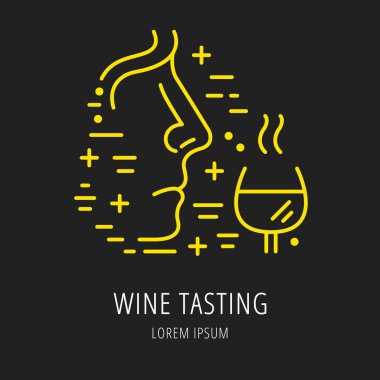 Vektör basit Logo şablonu şarap