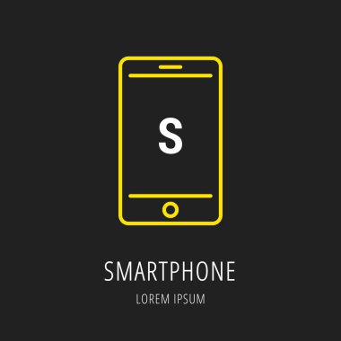 Vektör basit Logo şablonu Smartphone