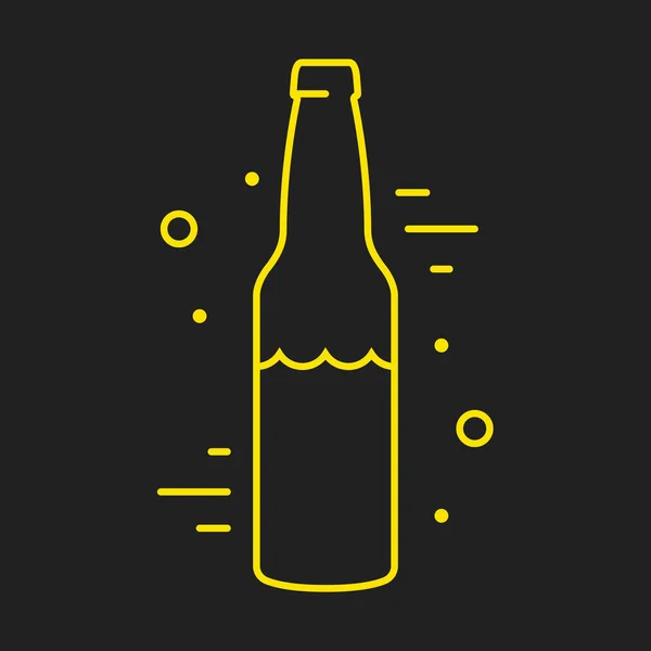 Linii Logo potraviny nebo nápoje — Stockový vektor