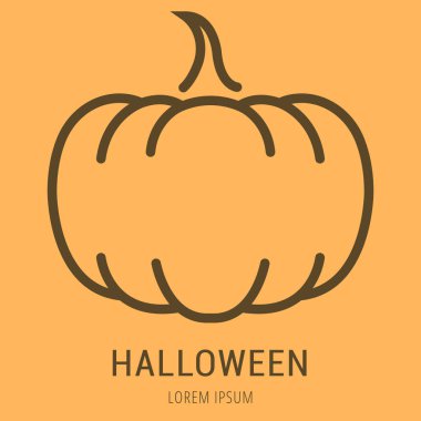 Vektör basit Logo şablonu Cadılar Bayramı 