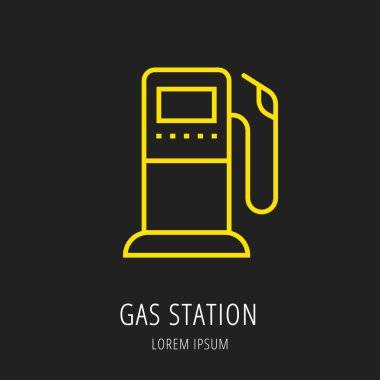 Vektör basit Logo şablonu araba öğeleri