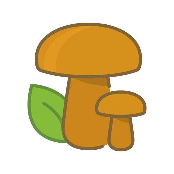 Vektorové Logo jednoduché šablony houby — Stockový vektor