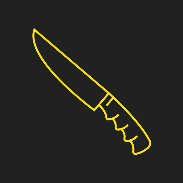 Διάνυσμα απλό λογότυπο πρότυπο μαχαίρι — Διανυσματικό Αρχείο