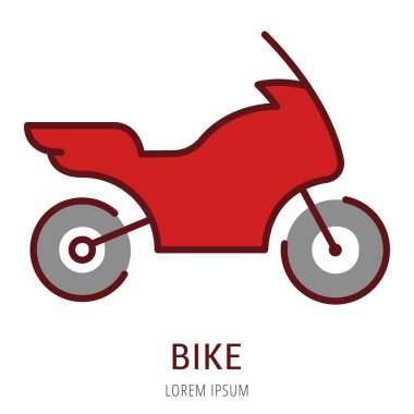 Vektör basit Logo şablonu Bisiklet