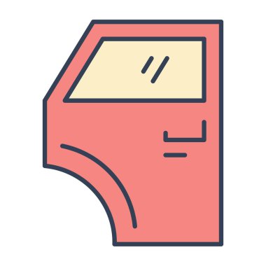 Vektör basit Logo şablonu arabanın kapısını