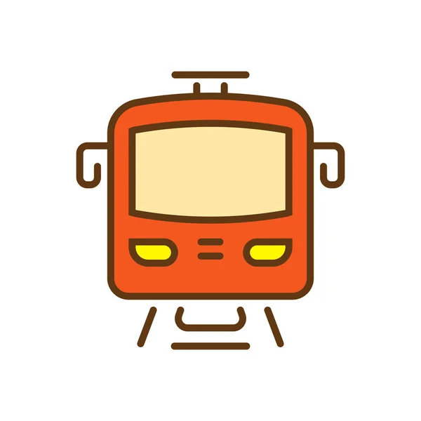 Vector simpel Logo sjabloon Trolleybus — Stockvector